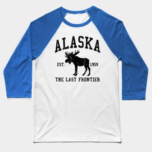 Alaska The Last Frontier Baseball T-Shirt